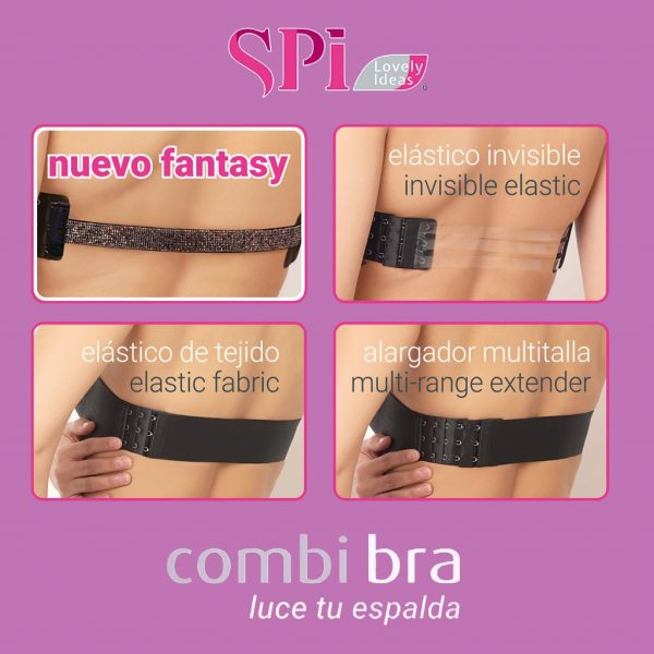 SUJETADOR COMBI BRA ESPALDA INTERCAMBIABLE SPI FASHION 23916 - Imagen 3