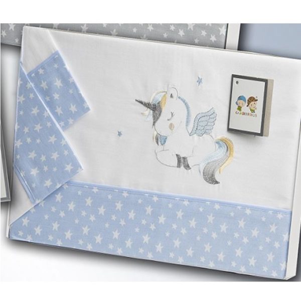 SÁBANA BEBÉ TRÍPTICO UNICORNIO GAMBERRITOS 10383 - Imagen 3